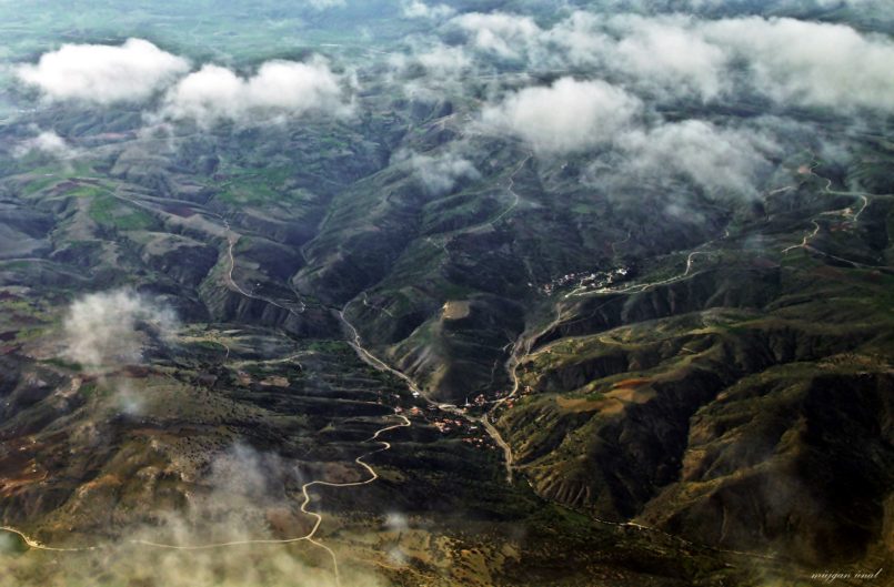 Uçaktan Yeşilırmak Dağların Arasında Gizlenen Şehir Amasya