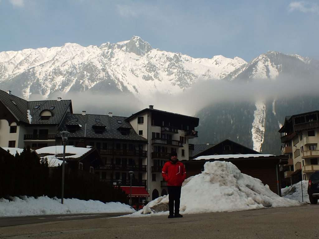 Chamonix Aiguille du Midi İstasyonu Önü
