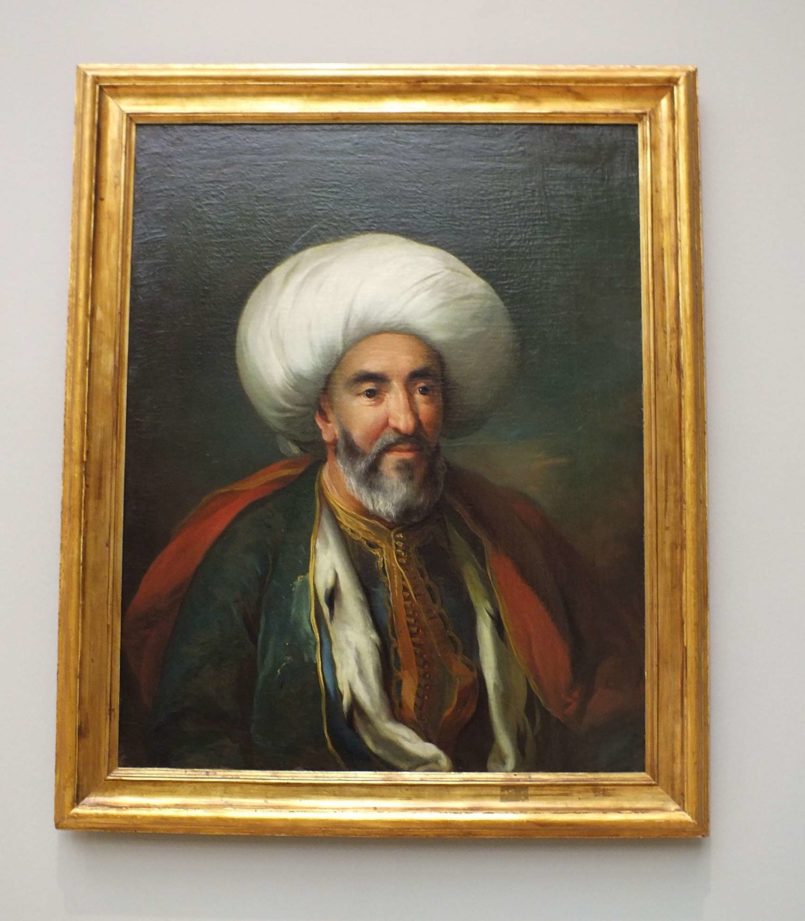 Kopenhag Devlet Sanat Müzesi Portrait of Mahmud Agas, Ambassador of Tripolis 1775 Carl Gustav Pilo