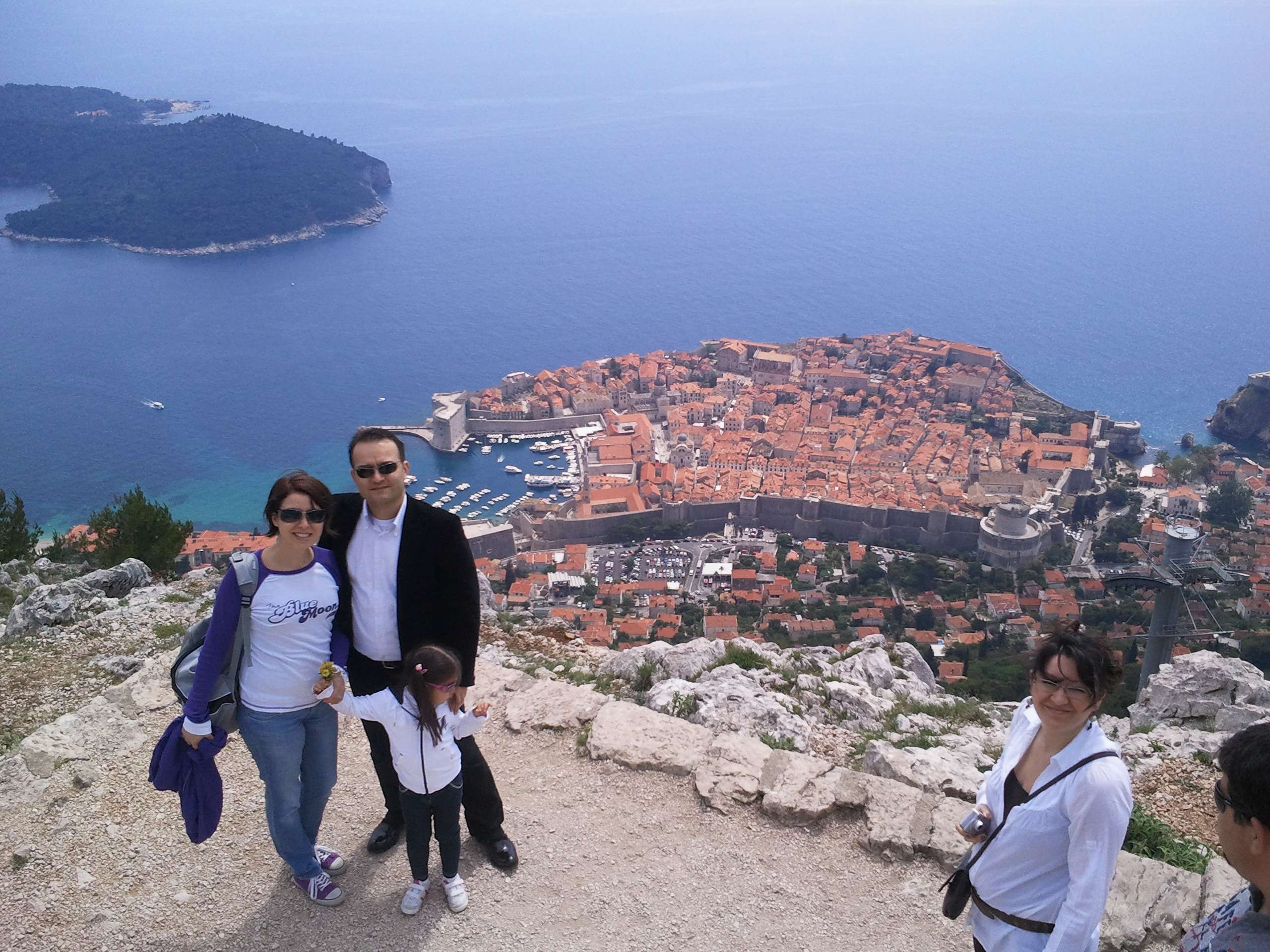 Dubrovnik Teleferikten Old Town Görüntüsü
