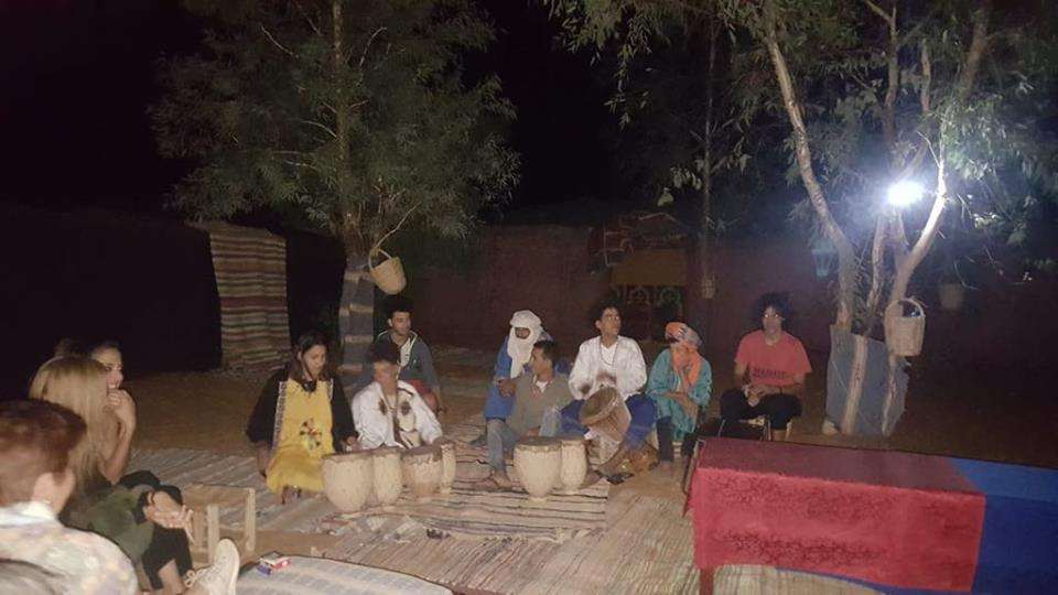 Berber Music in Desert Camp