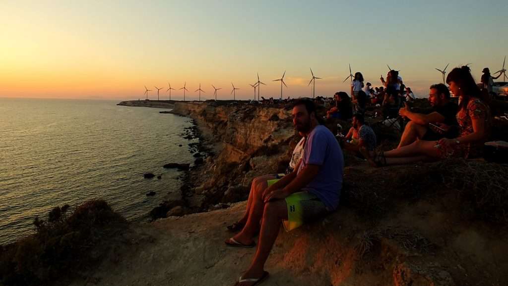 Polente Feneri'nde gün batımı