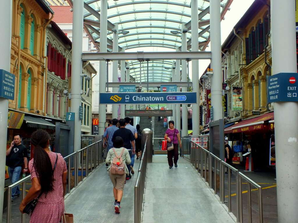 Singapur Ulaşım Sistemi Chinatown MRT İstasyonu