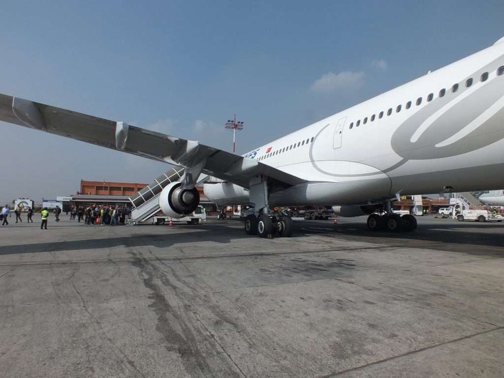 Katmandu Tribhuvan Uluslararası Havaalanı (KTM) THY Katmandu-İstanbul Uçağı