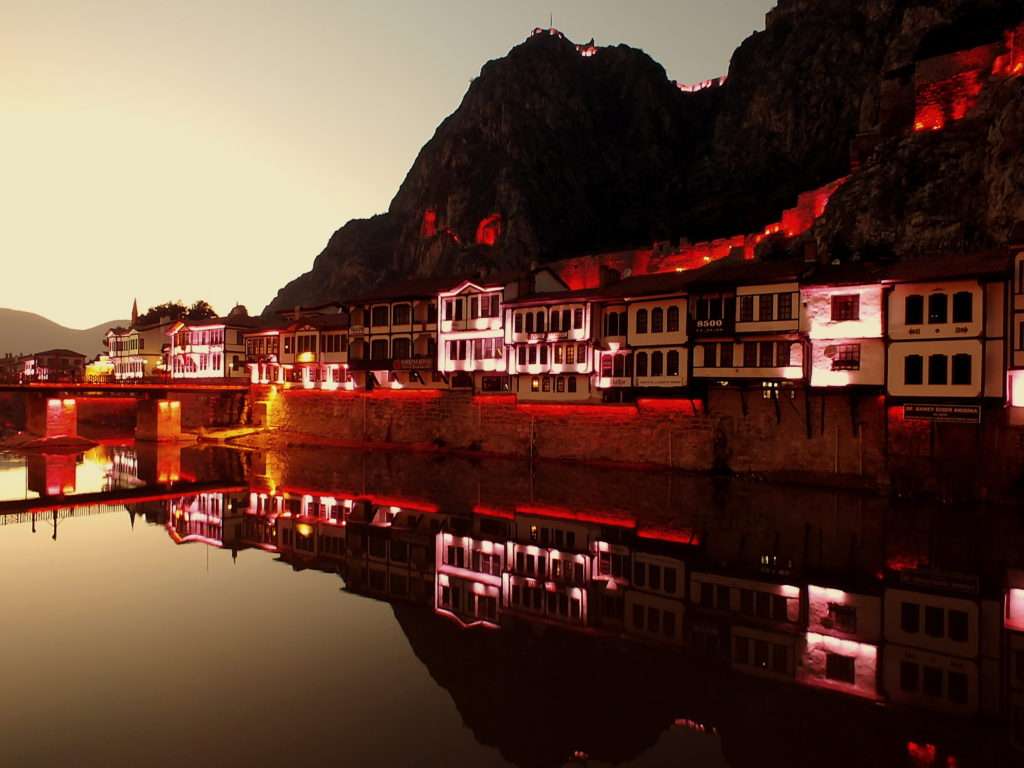 Gün Batımı Amasya Kalesi