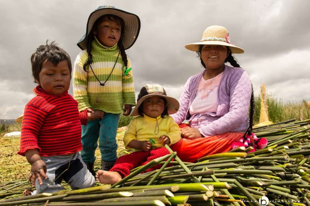 Lake Titicaca Uros Family