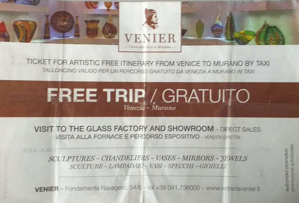 Fornace Venier Cam Fabrikası Ücretsiz Gösteri Bileti
