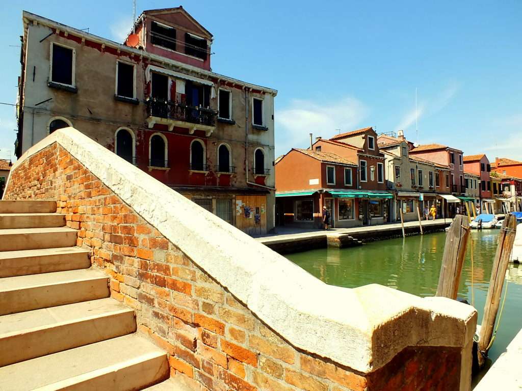 Murano Adası Büyük Kanal (Canal Grande) ve Fondamenta Manin Caddesi