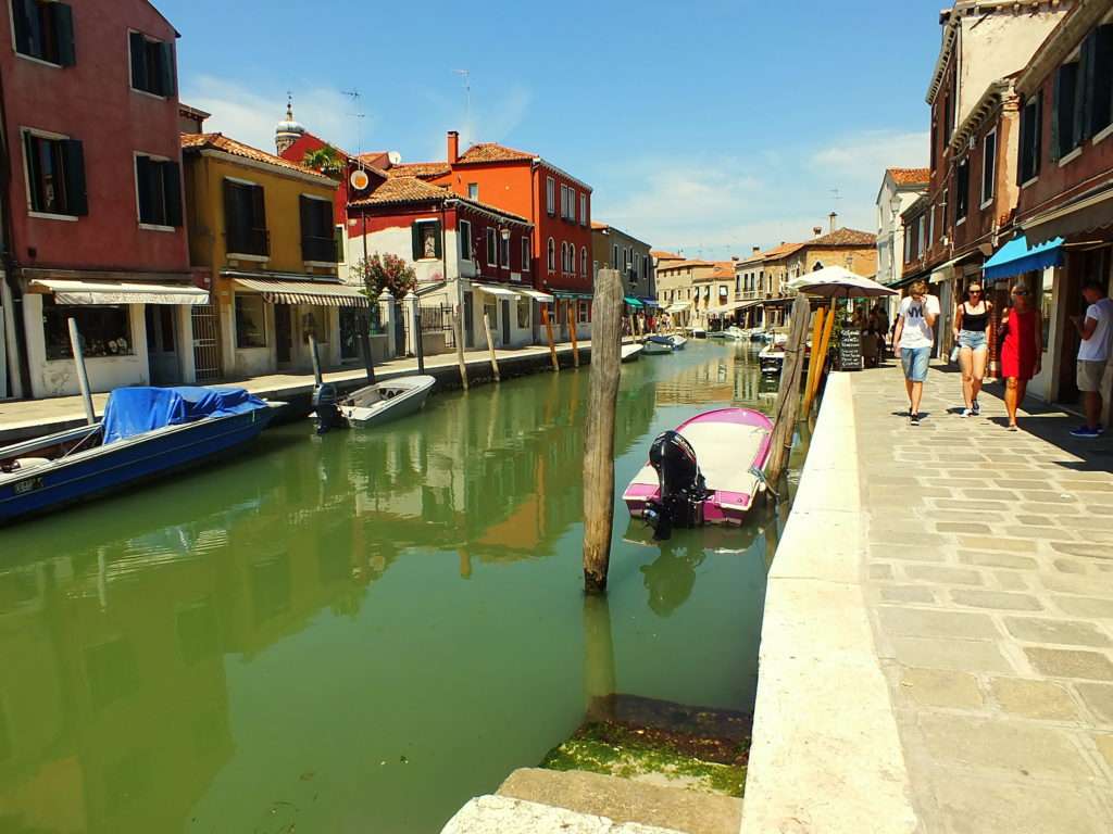 Murano Adası Büyük Kanal (Canal Grande) ve Fondamenta Manin Caddesi