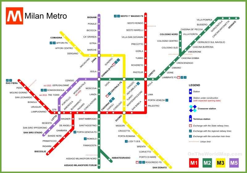 Milano Metro Haritası