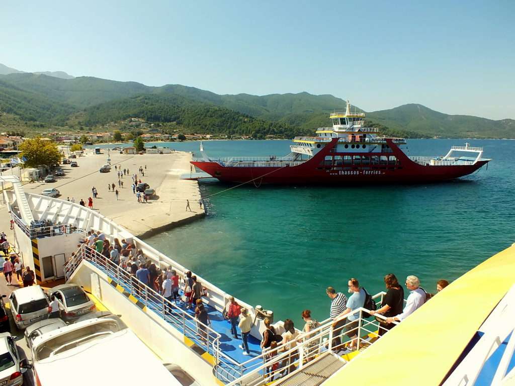 Keramoti'den Limenas'a Varış