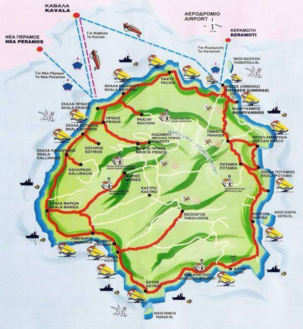Limenas'a Ulaşım Haritası