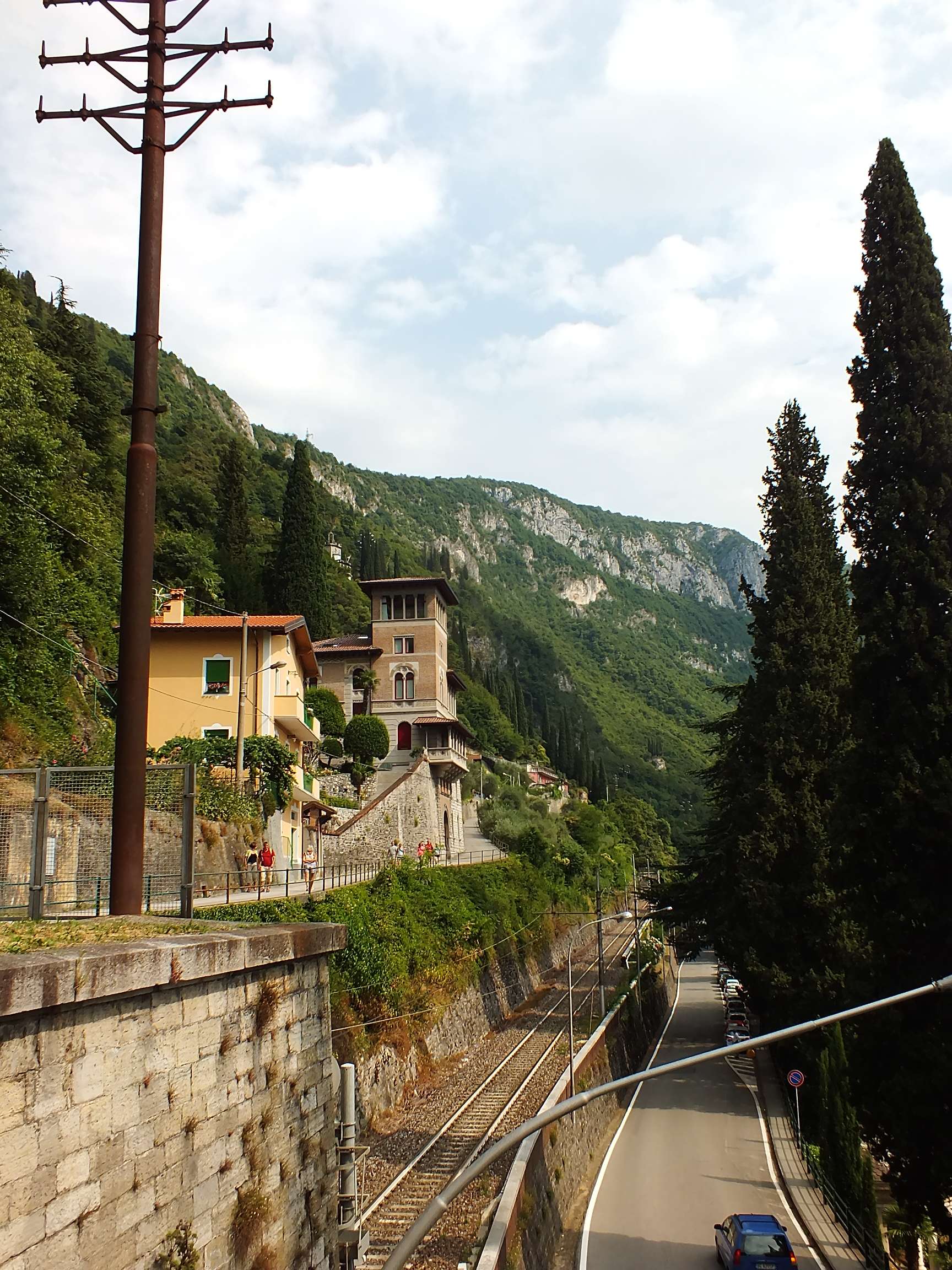 Varenna'dan Geçen Demiryolu Hattı