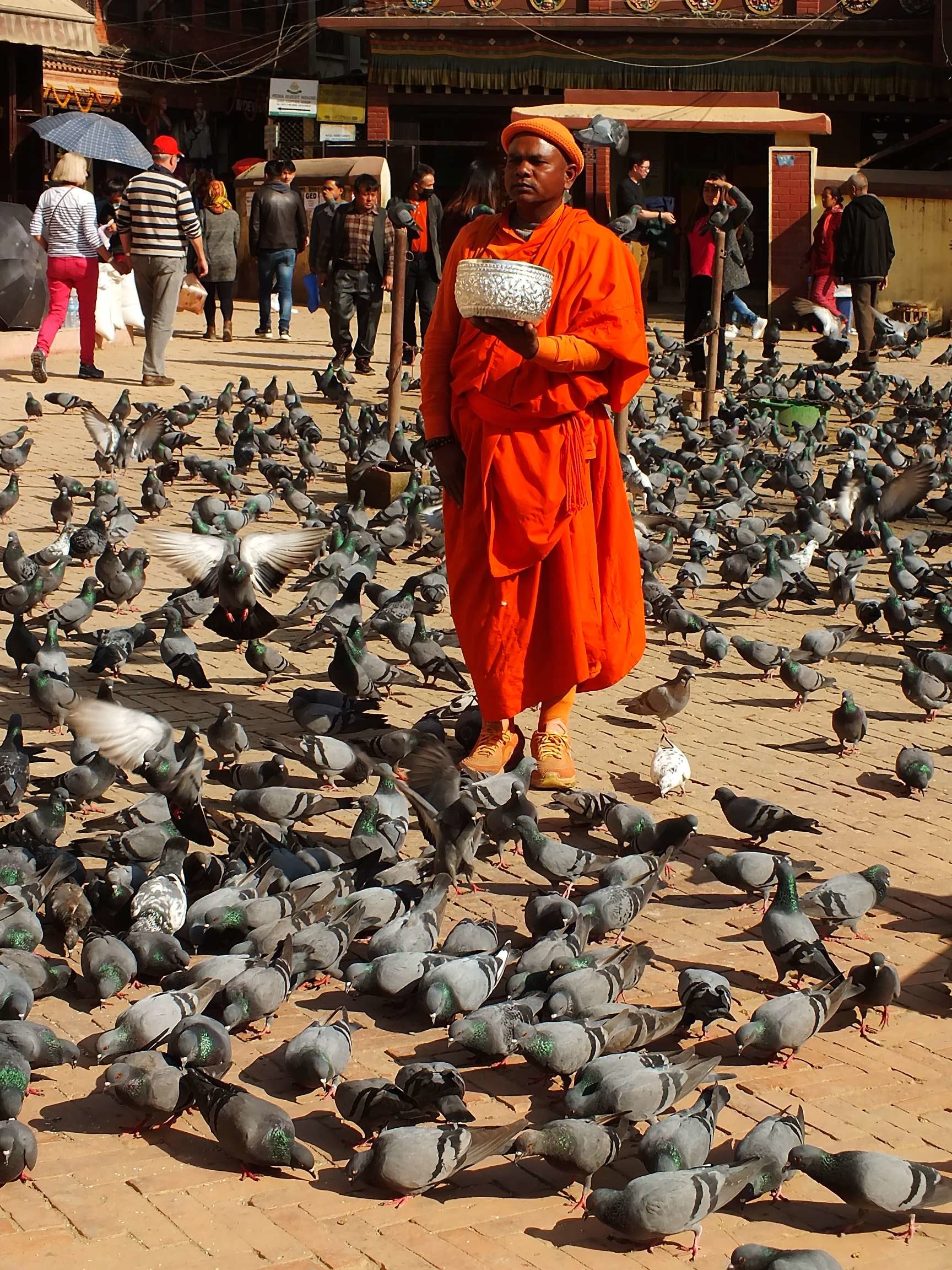 Boudhanath Stupası (बुद्ध स्तुपा) Alanında Bir Şov