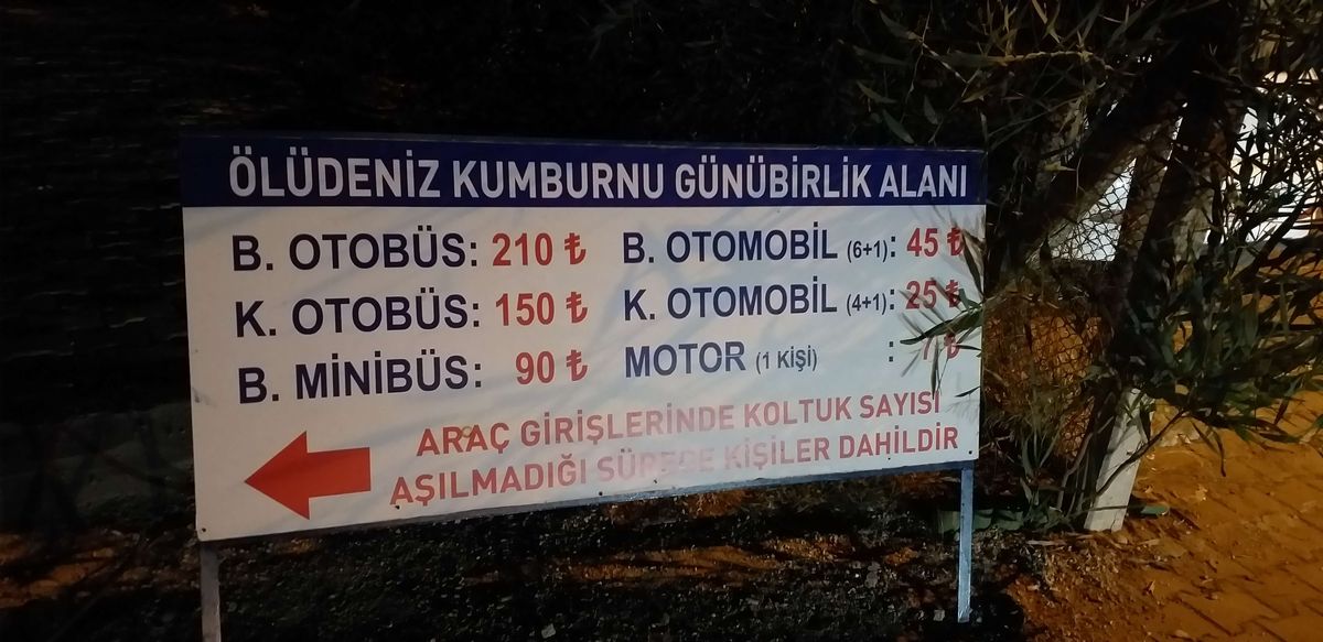 Kumburnu Plajı Giriş Ücretleri