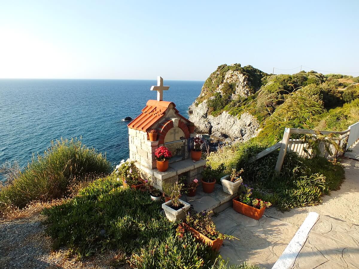 Samos Adası Bir Yol Şapeli